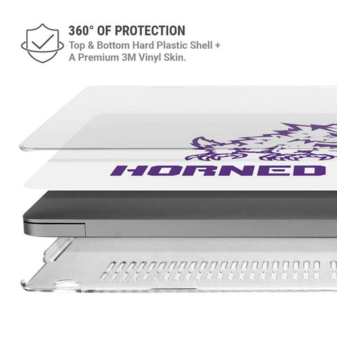 Texas Christian University Horned Frogs TCU MacBook Pro 14in (2021-24) Case plus Skin